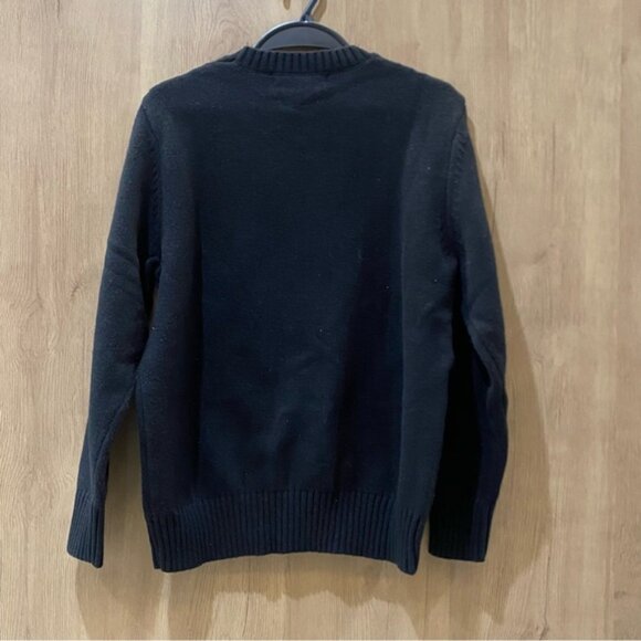 NWT Polo Ralph Lauren Black Sweater with Cool Bear Design - Picture 2 of 6